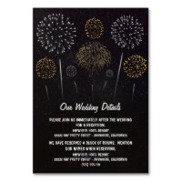 Fireworks Themed Sky Wedding Enclosure Cards