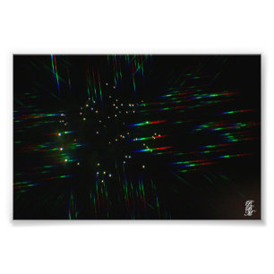 Fireworks Through 3D Glasses 3 Photo Print