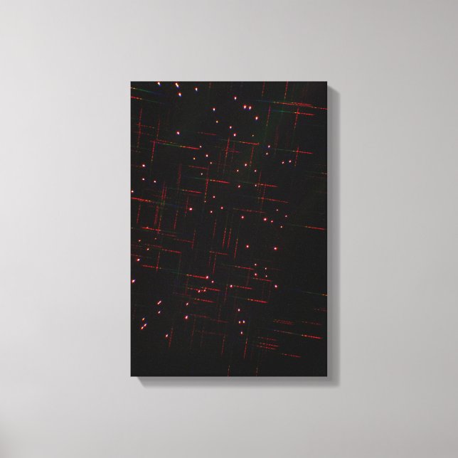 Fireworks through 3D Glasses 6 Canvas Print (Front)