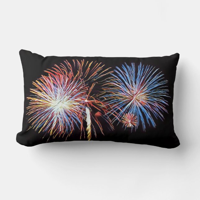 Fireworks Throw Pillow (Front)