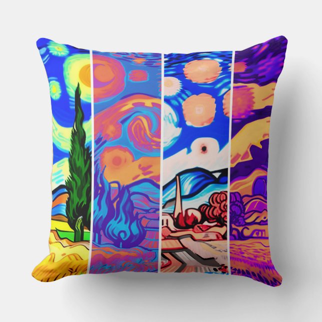 fireworks Throw Pillows (Front)