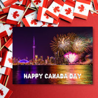 Fireworks Toronto CN Tower Happy Canada Day