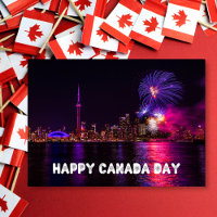 Fireworks Toronto Skyline Happy Canada Day