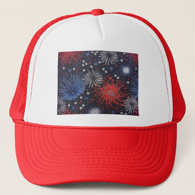 Fireworks Trucker Hat (Front)