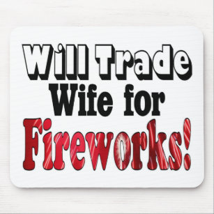 Fireworks Wife Trade Mouse Mat