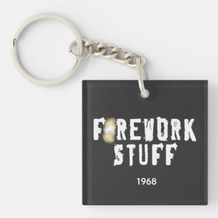 Fireworks with cool object key ring