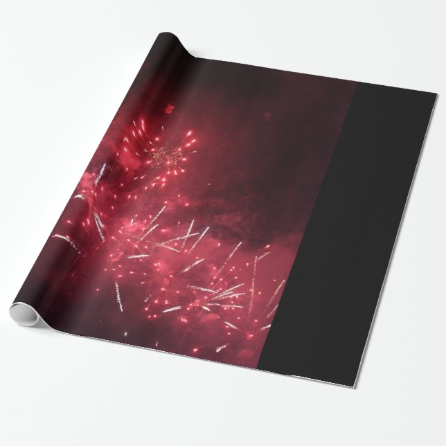 Fireworks Wrapping Paper (Unrolled)