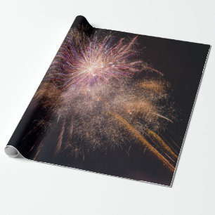 Fireworks wrapping paper