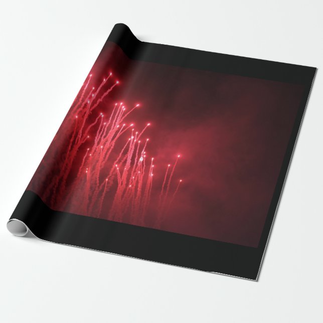 Fireworks  Wrapping Paper (Unrolled)