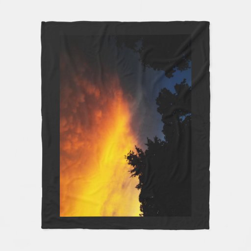 Image of Firey Sky Fleece Blanket