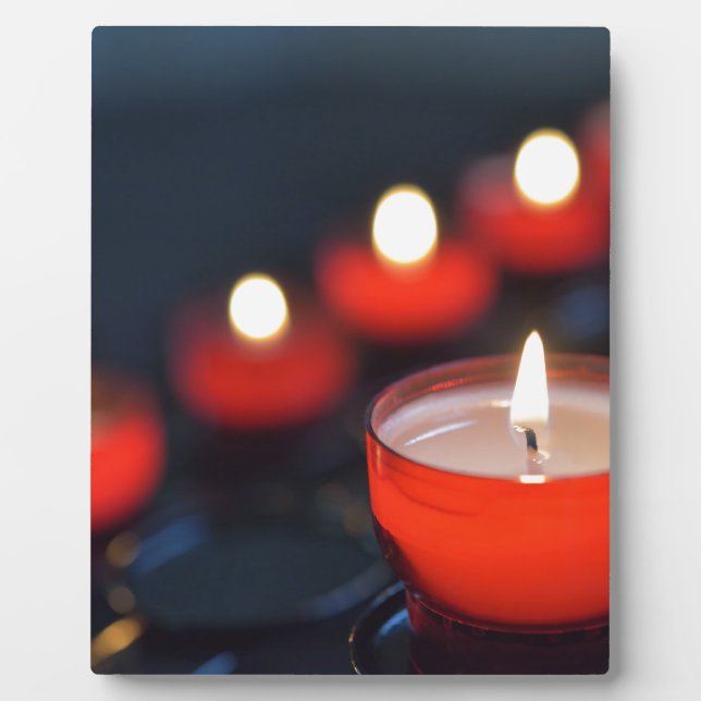 Firing church candles plaque (Front)