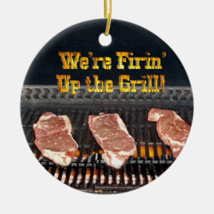 Firing up the Grill! Ceramic Tree Decoration