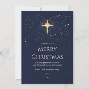 Firmament Starfall Family Christmas Card