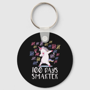 First 100 Days Of School Unicorn Key Ring