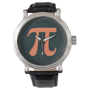 First 10,000 digits of Pi in blue and orange Watch