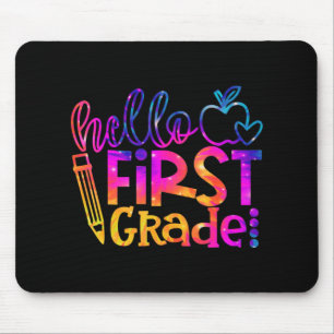 First 1st Grade Teacher First Day Back To School T Mouse Mat