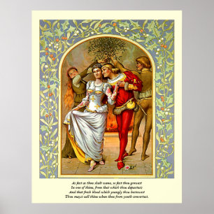 First 4 Lines of Sonnet # 11 by Shakespeare Poster