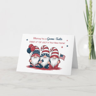 First 4th of July in Your New Home Cute Patriotic Card