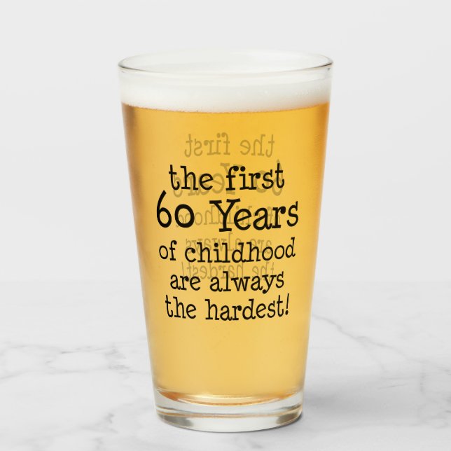 First 60 Years Of Childhood Glass (Front Filled)