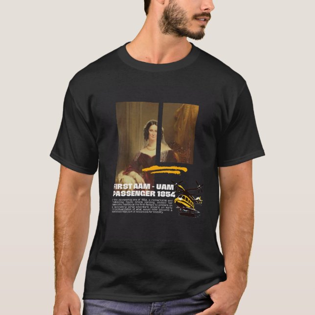First AAM UAM Passenger 1864 Air Taxi VTOL EVTOL T-Shirt (Front)
