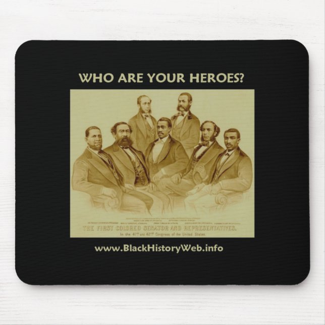 First African American Senator & Congressmen Mouse Mat (Front)