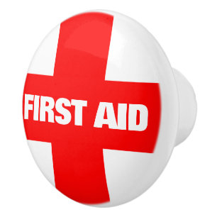 First Aid Ceramic Knob