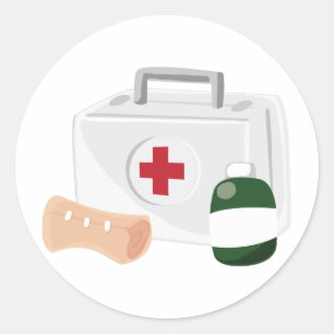 First Aid Classic Round Sticker