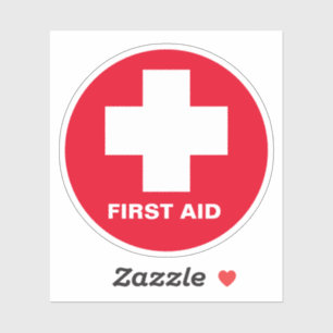 First Aid & Emergency Sticker