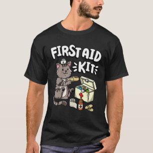 First Aid Kit Kitty Cat Medical Doctor Nurse T-Shirt