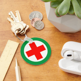 First Aid - Medic - Ambulance, Help Keychain