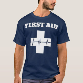 First Aid TShirt  Red Cross Emergency Lifeguard