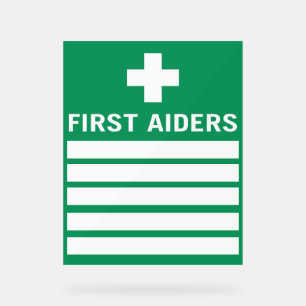 First Aider Acrylic Sign