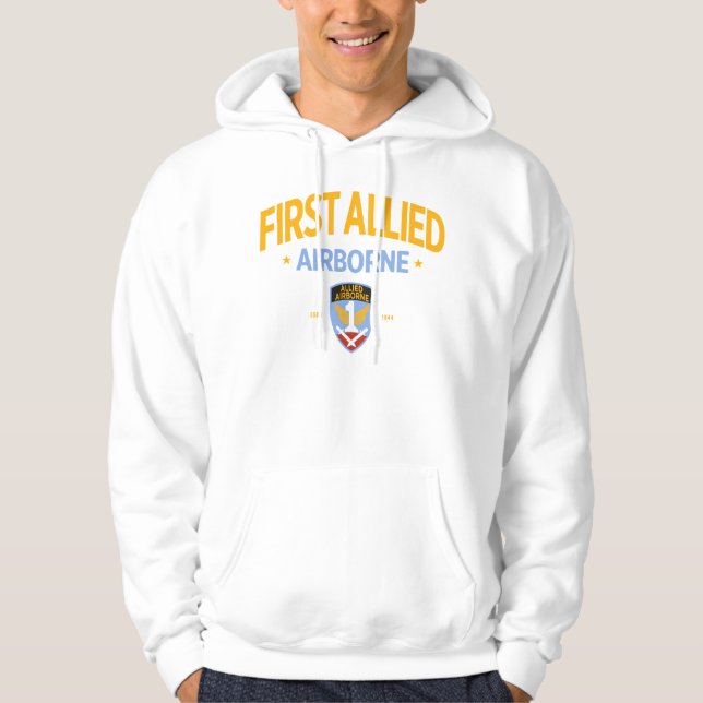 First Allied Airborne "FAAA" US Military Hoodie (Front)