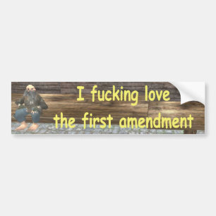 first amendment bumper sticker