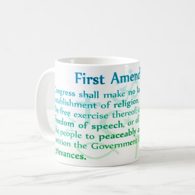 First Amendment  Coffee Mug (Front Left)