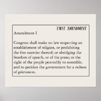 First Amendment Constitution Freedom of Speech
