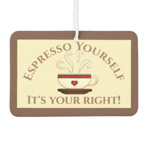 First Amendment: Espresso Yourself Car Air Freshener