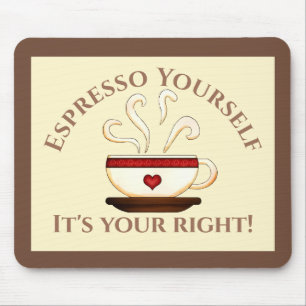 First Amendment: Espresso Yourself Mouse Mat