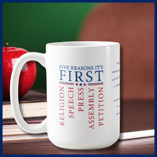 First Amendment Freedom of Speech July 4 Coffee Mug