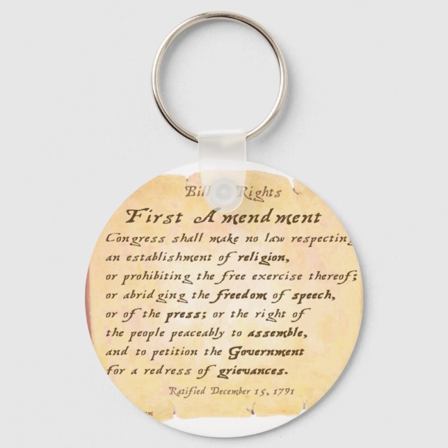 First Amendment Key Ring (Front)