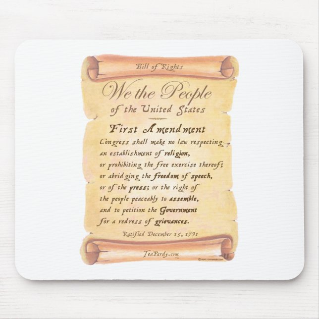 First Amendment Mouse Mat (Front)