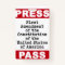 First Amendment Press Pass Badge