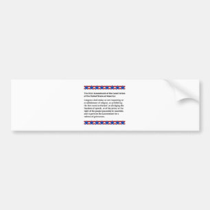 First Amendment Rights Bumper Sticker