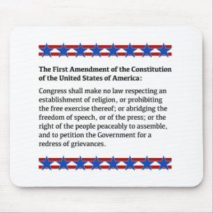 First Amendment Rights Mouse Mat
