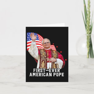 First American Pope Leo Xiv  Card