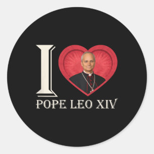 First American Pope Leo Xiv Robert Francis Prevost Classic Round Sticker