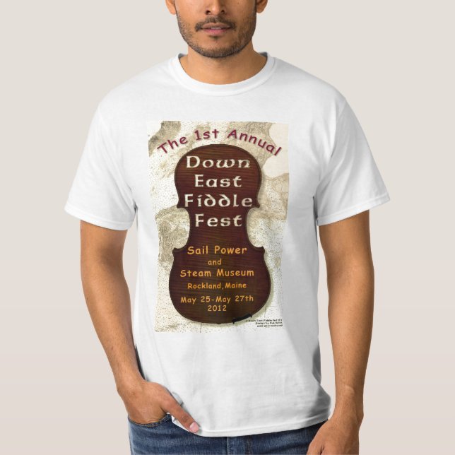 First Annual Down East Fiddle Fest T-Shirt (Front)