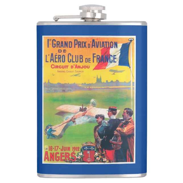First Aviation Grand Prix Hip Flask (Front)