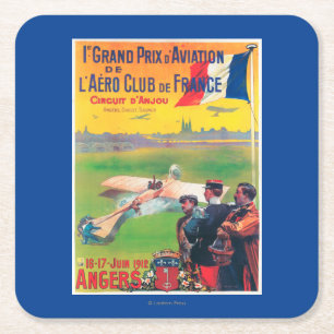 First Aviation Grand Prix Square Paper Coaster