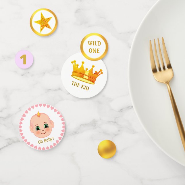 First Baby Birthday Party & Golden Star Confetti (Group)